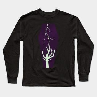 Coffin-Shaped Thunderstorm Long Sleeve T-Shirt